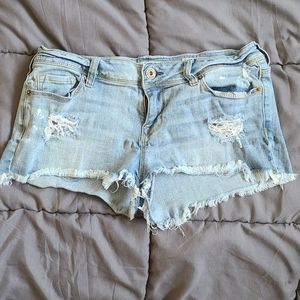 Blue jean shorts